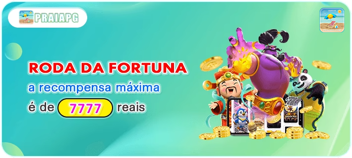 RODA DA FORTUNA a recompensa maxima e de 7777 reais