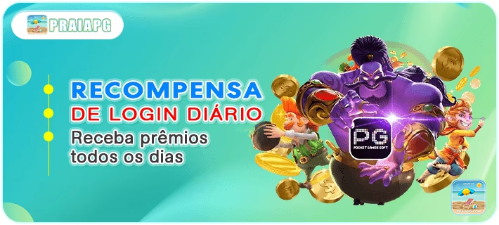RECOMPENSA DE LOGIN DIARIO Receba premios todos os dias
